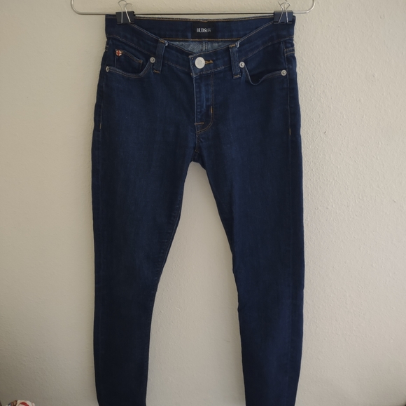 Hudson Skinny Jeans Dark Denim with Stretch Sz. 24 - Picture 2 of 8